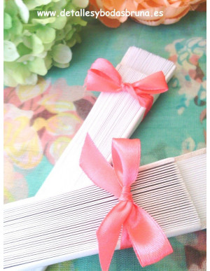 Abanico Liso Blanco 19 cm 2