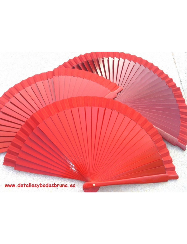 Abanico Liso Rojo AGOTADO
