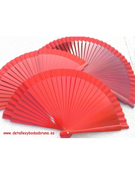 Abanico Liso Rojo AGOTADO