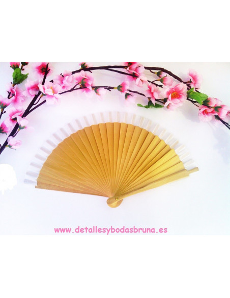 Abanico Liso Natural