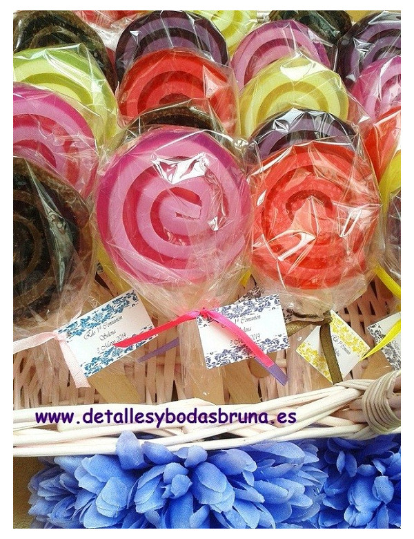 Piruletas de Jabón ELIGE COLORES