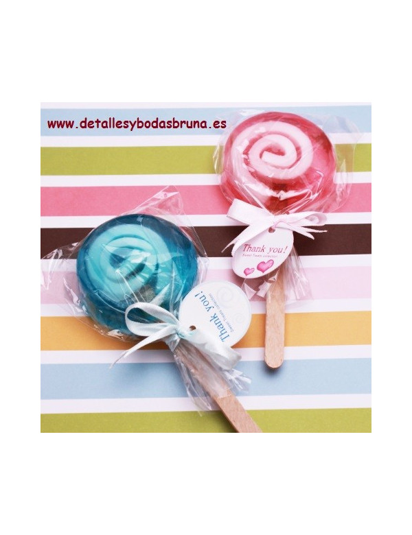 Piruletas de Jabón ELIGE COLORES