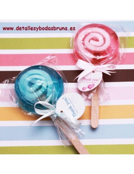 Piruletas de Jabón ELIGE COLORES