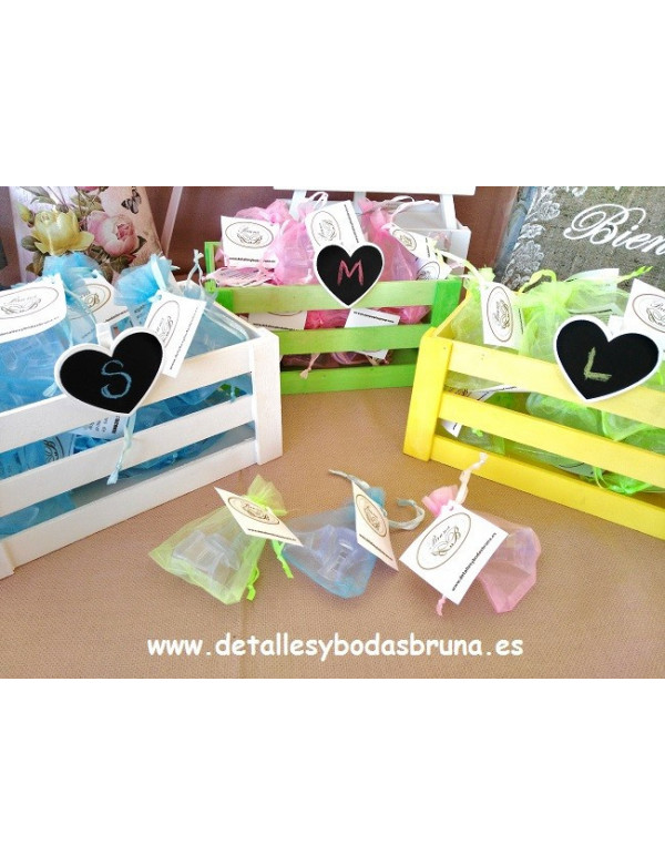 Protectores de Tacon con Bolsa de Organza y Tarjeta OFERTA 