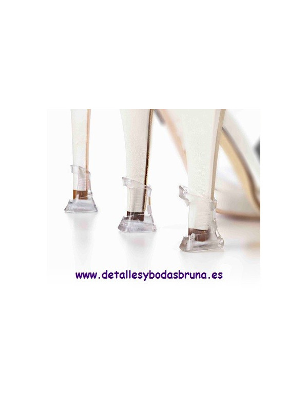 Protectores de Tacon con Bolsa de Organza y Tarjeta OFERTA 