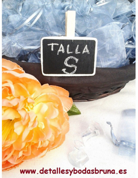 Protectores de Tacon con Bolsa de Organza y Tarjeta OFERTA 