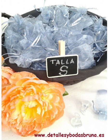 Protectores de Tacon con Bolsa de Organza y Tarjeta OFERTA 