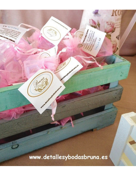 Protectores de Tacon con Bolsa de Organza y Tarjeta OFERTA 