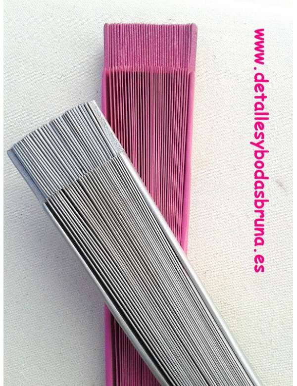 Abanico Liso Plata 23 cm 