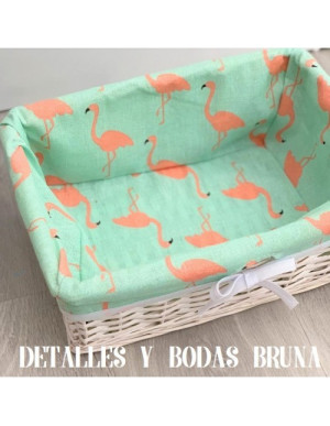 Cesta de Mimbre Flamenco sin asa - ULTIMAS 2 UNIDADES - 2