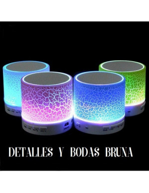 Mini Altavoz Bluetooth con Luz Led Usb 2