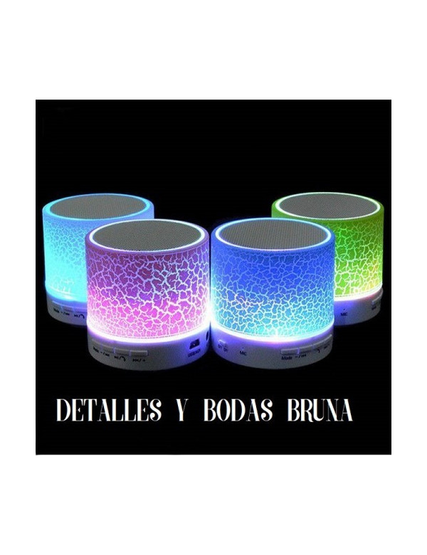 Mini Altavoz Bluetooth con Luz Led Usb