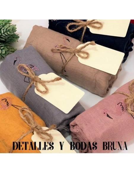 Pashminas Flamenco preparadas con Cuerda y Tarjeta - ULTIMAS 11 UNIDADES -