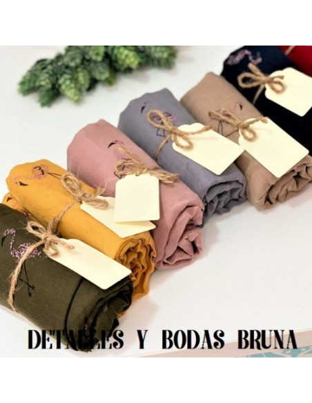 Pashminas Flamenco preparadas con Cuerda y Tarjeta - ULTIMAS 11 UNIDADES -