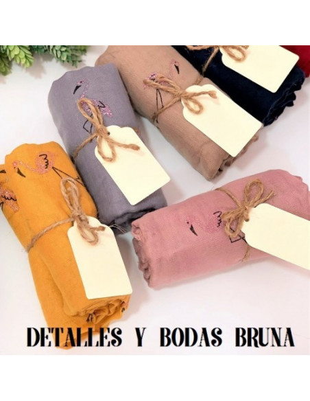 Pashminas Flamenco preparadas con Cuerda y Tarjeta - ULTIMAS 11 UNIDADES -