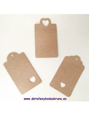 Tarjetas Kraft Corazon 10 unidades - ÚLTIMOS 4 PACKS - 2