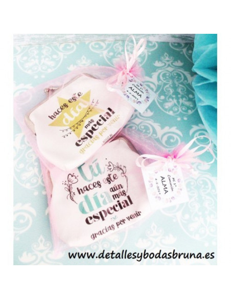 Monedero Mensaje Frase Gracias por Venir