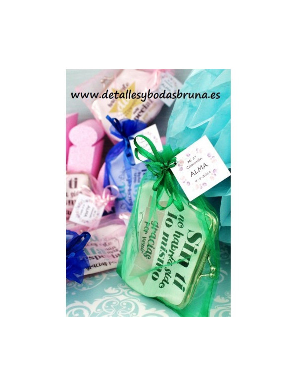 Monedero Mensaje Frase Gracias por Venir