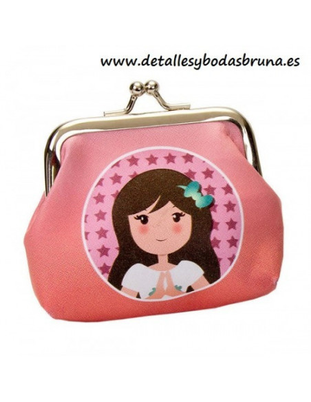 Monedero Niña Comunión Rosa