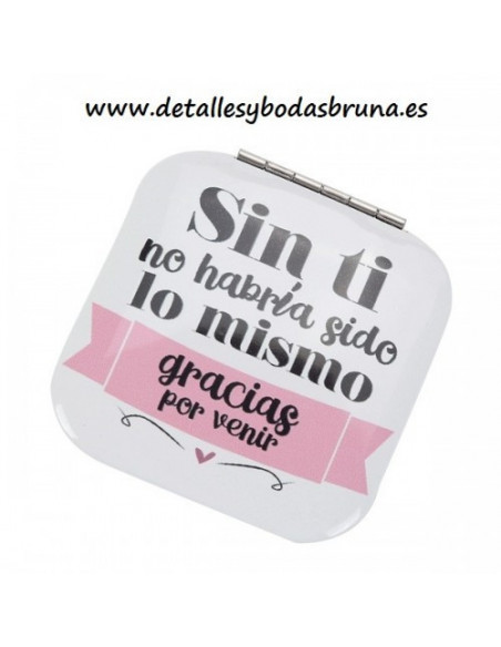 Espejo Mensajes Gracias por Venir