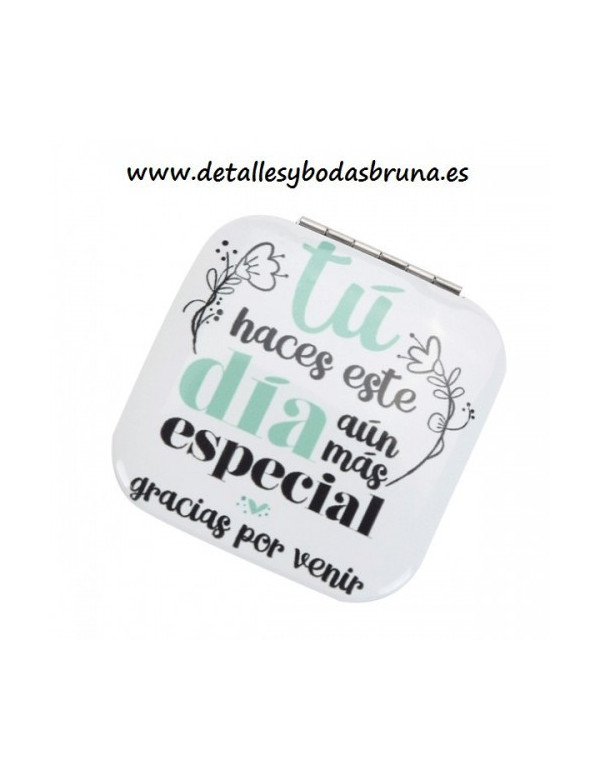 Espejo Mensajes Gracias por Venir