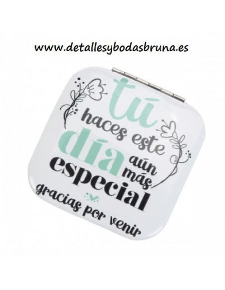 Espejo Mensajes Gracias por Venir