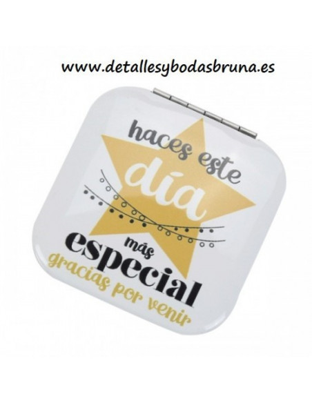 Espejo Mensajes Gracias por Venir