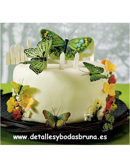 Mariposas Decorativas 24 unidades ESCOGE COLOR