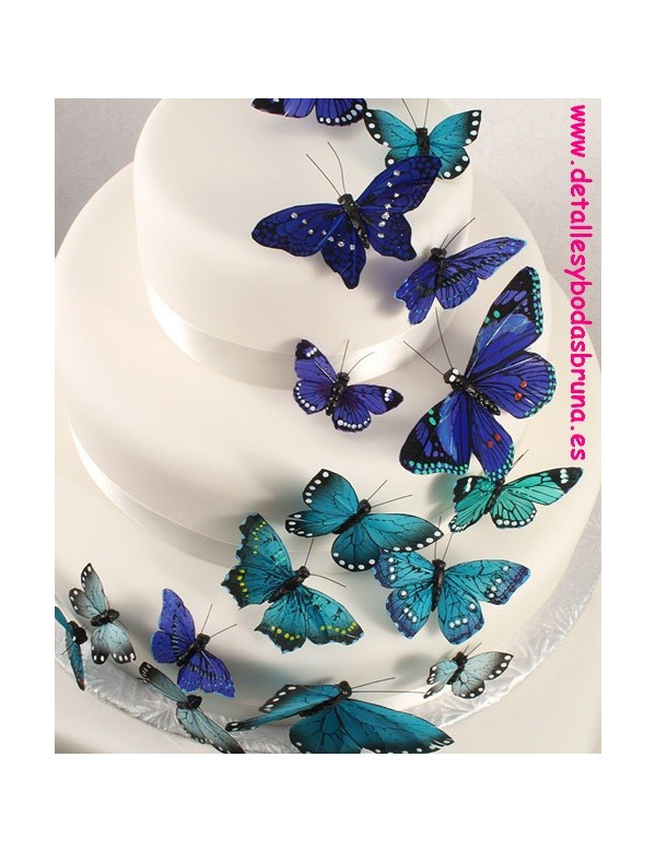 Mariposas Decorativas 24 unidades ESCOGE COLOR