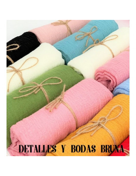 Pashminas Esponjosas para Boda y Comunión con cuerda