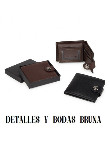 Cartera en caja para hombre surtida colores