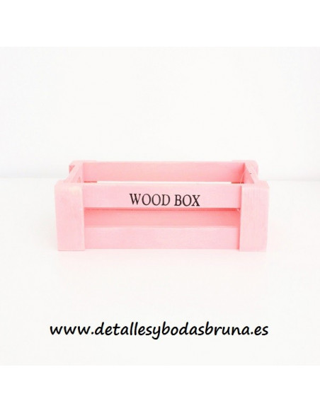 Caja de Madera Rosa Pequeña AGOTADO