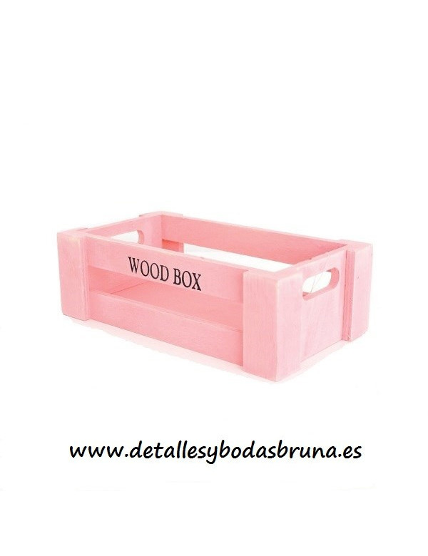 Caja de Madera Rosa Pequeña AGOTADO