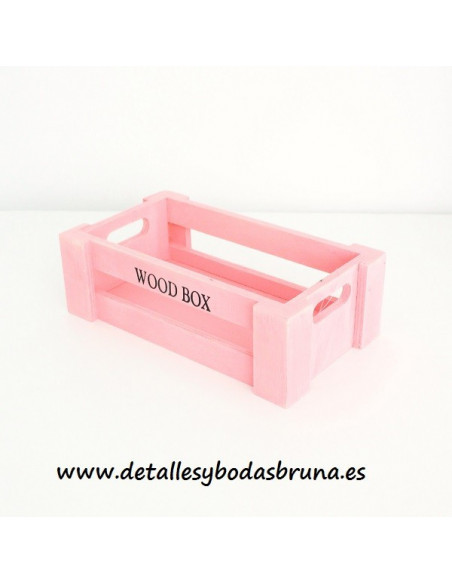 Caja de Madera Rosa Pequeña AGOTADO
