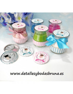 VELAS PERSONALIZADAS COMUNION BAILARINA - ELIGE COLOR - 2