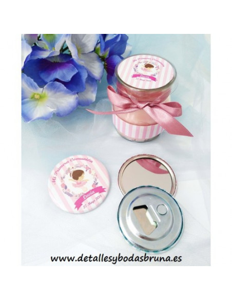 VELAS PERSONALIZADAS COMUNION BAILARINA - ELIGE COLOR -