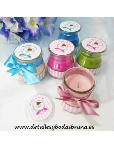 VELAS PERSONALIZADAS COMUNION BAILARINA - ELIGE COLOR -