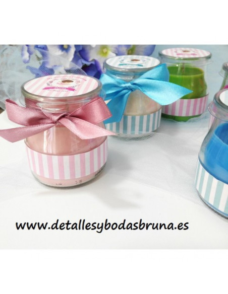 VELAS PERSONALIZADAS COMUNION BAILARINA - ELIGE COLOR -