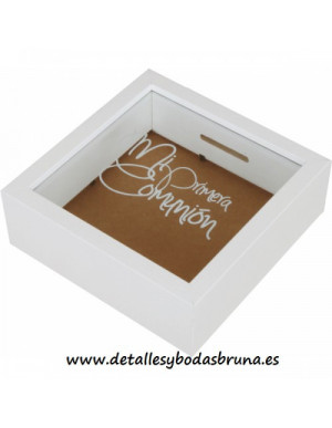 Hucha de Madera Comunión Niña Angelito 2