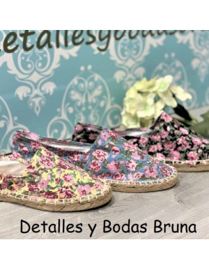 Alpargatas de Flores Pastel Alpargatas para Boda Alpargatas de Esparto Boda