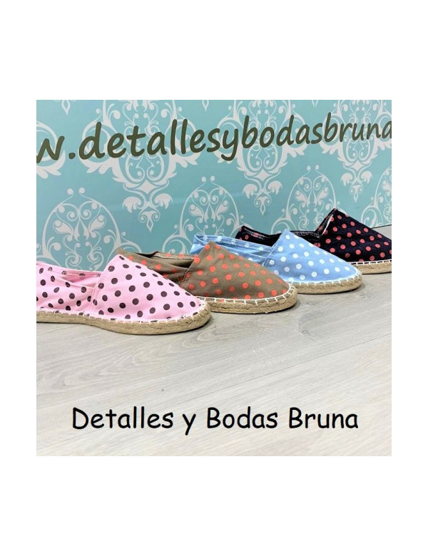 Alpargatas de Lunares con Rosa (lote 12 pares)...