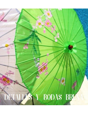 Sombrilla parasol de tela para boda
