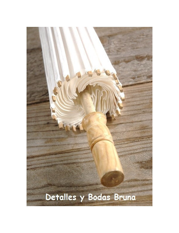 Sombrilla para boda de papel