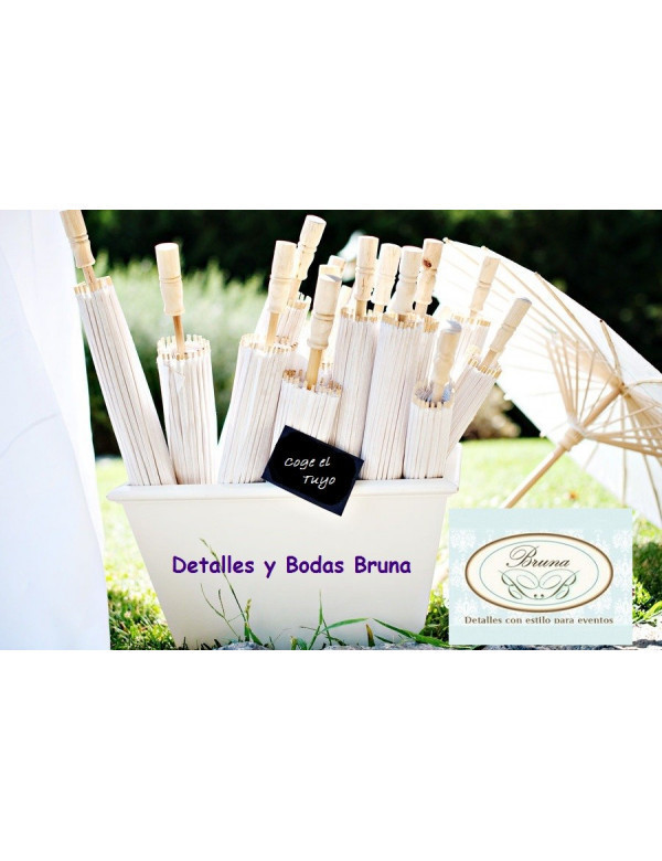 Parasol de papel para boda