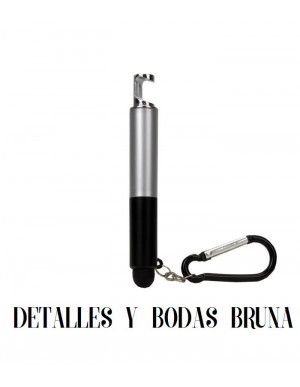 Llavero Linterna Puntero portamovil mosquetón 2