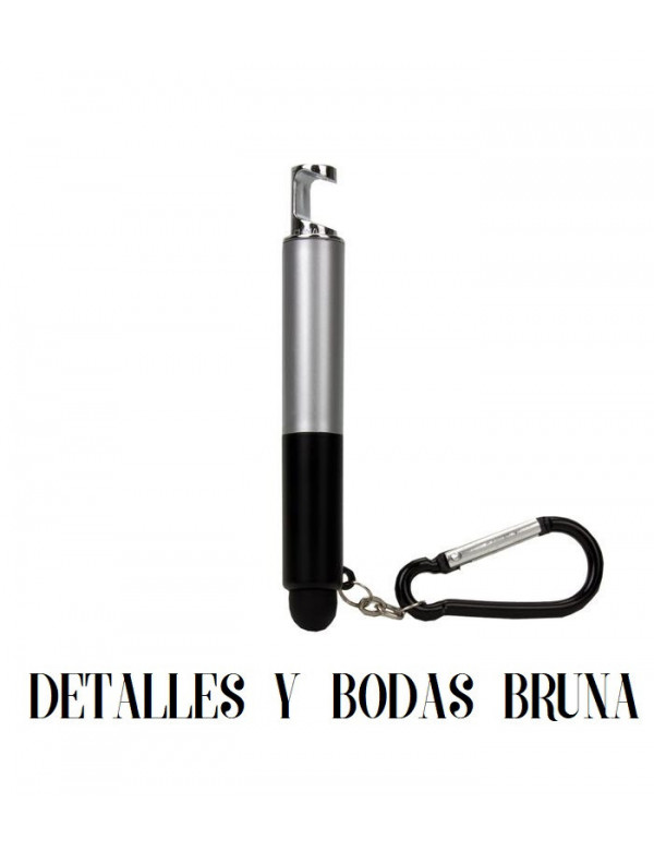 Llavero Linterna Puntero portamovil mosquetón