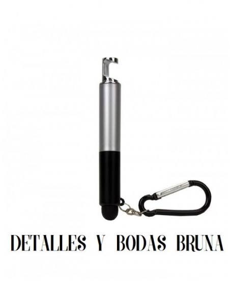 Llavero Linterna Puntero portamovil mosquetón