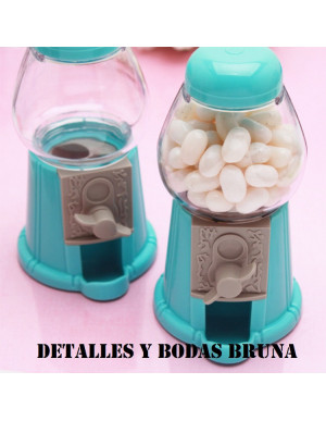 Mini Dispensador de Chicles Azul Vacio 2