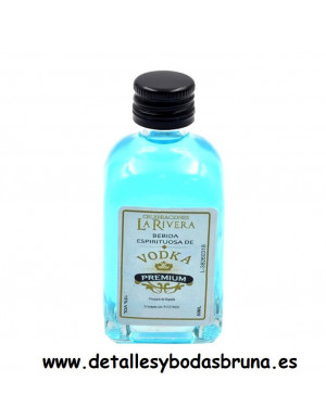 Botellita de Vodka azul 50 ml
