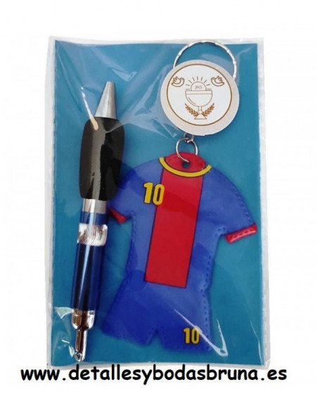 Boli con Llavero Fútbol Barcelona en Bolsa con pegatina